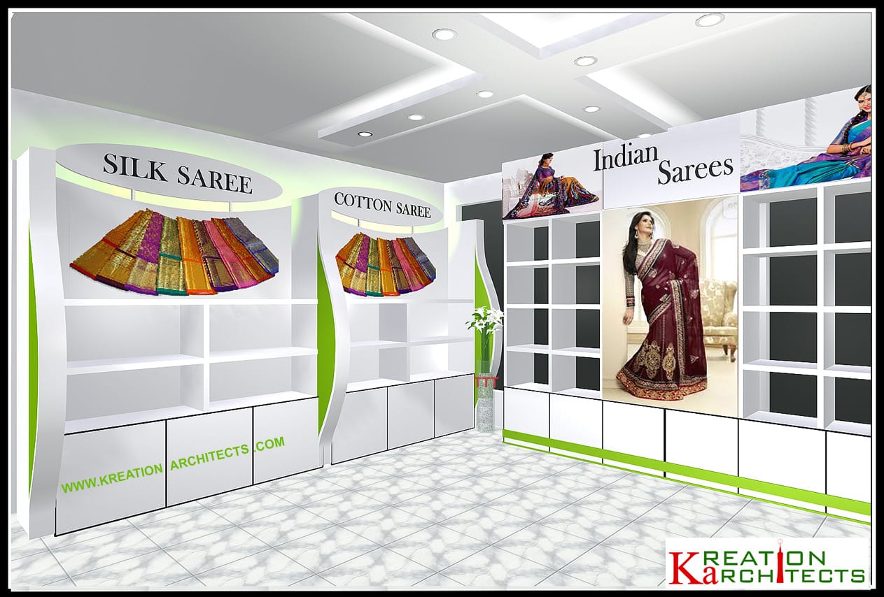 Interior Design Of Saree Store At Ina Delhi Kreation