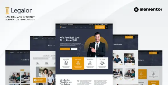 Legalor – Law Firm & Attorney Elementor Template Kit